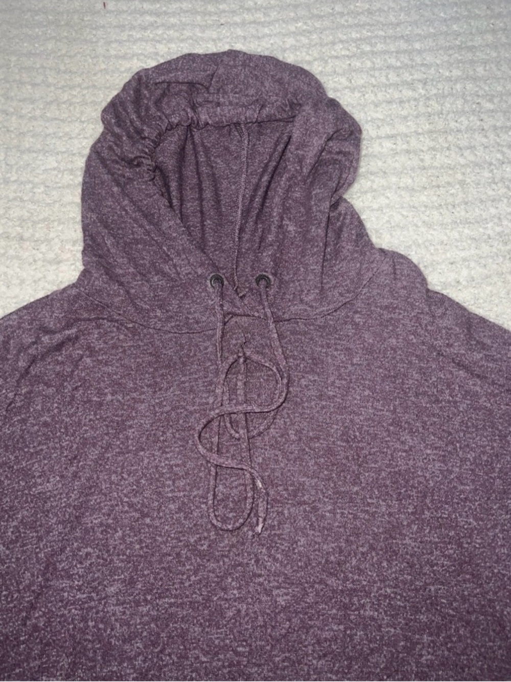 American Eagle Outfitters Heathered Plum Pullover Hoodie